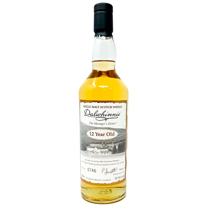 Dalwhinnie 12 Year Old Manager's Dram Single Malt Scotch Whisky, 70cl, 57.5% ABV