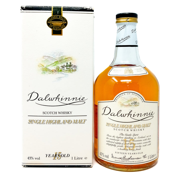 Dalwhinnie 15 Year Old Single Malt Scotch Whisky, 1L, 43% ABV