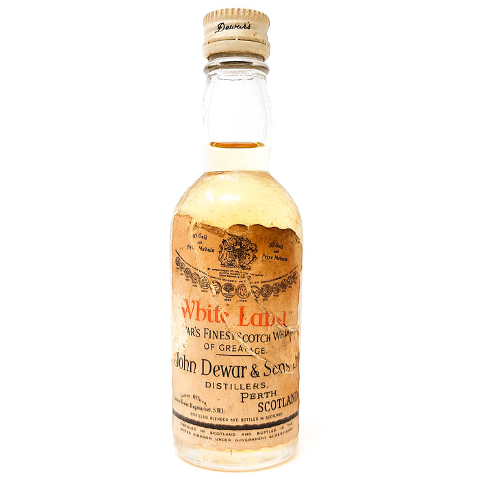 Dewar's 'White Label' Blended Scotch Whisky, Miniature