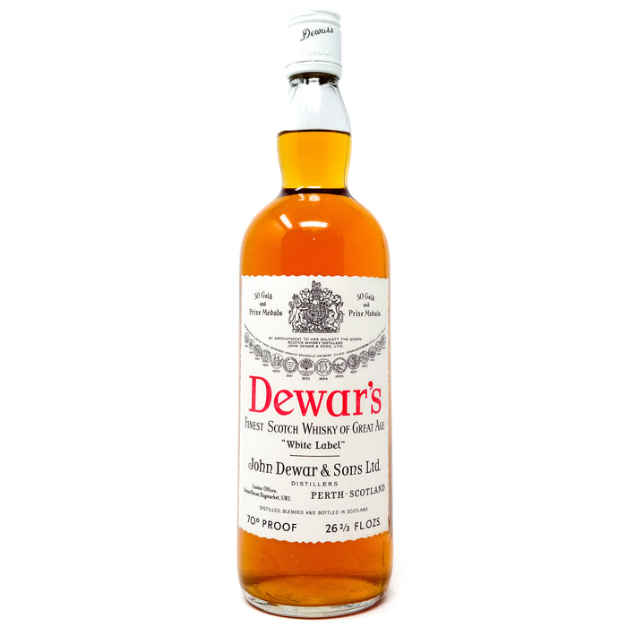 Dewar's White Label Blended Scotch Whisky, 26 2/3 fl.ozs., 70° Proof