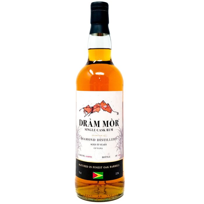 Diamond 10 Year Old Dram Mor Guyanese Rum, 70cl, 55% ABV