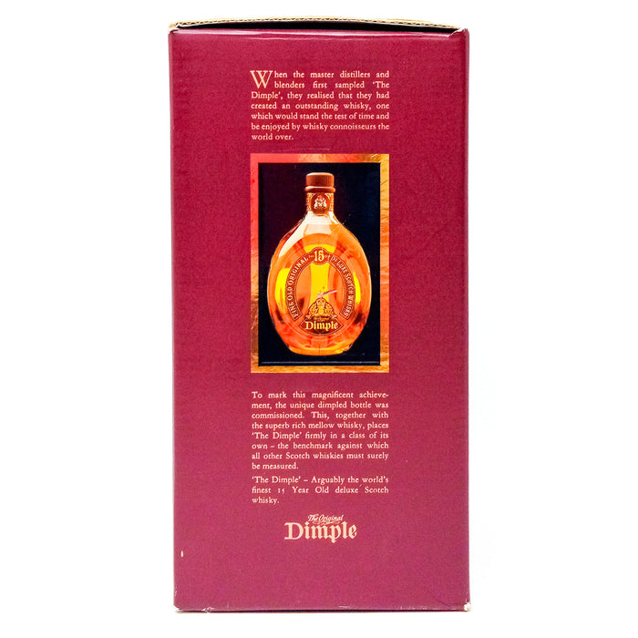 Dimple 15 Year Old Blended Scotch Whisky, 1L, 43% ABV