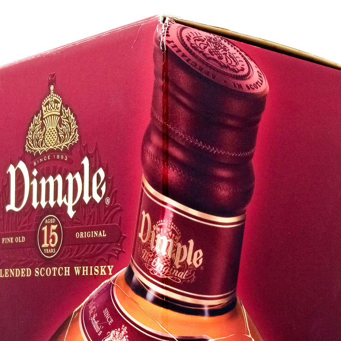 Dimple 15 Year Old Blended Scotch Whisky, 1L, 40% ABV