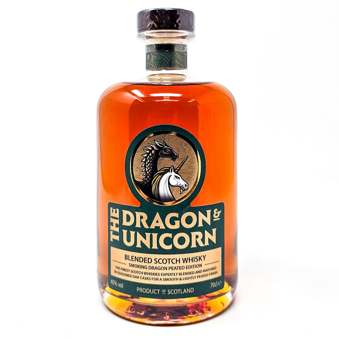 The Dragon & Unicorn Smoking Dragon Peated Edition Blended Scotch Whisky 70cl, 40% ABV