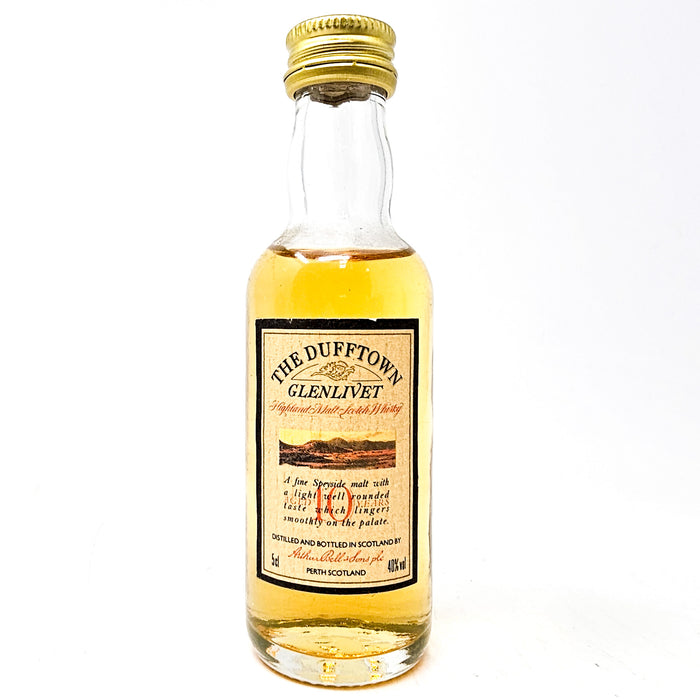 Dufftown Glenlivet 10 Year Old Scotch Whisky, Miniature, 5cl, 40% ABV