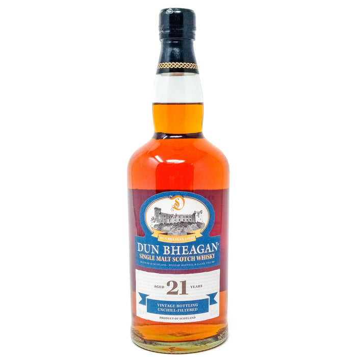 Dun Bheagan 21 Year Old Vintage Bottling Single Malt Scotch Whisky, 70cl, 43% ABV