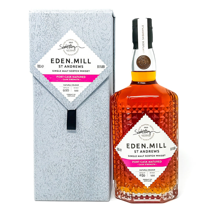 Eden Mill Port Cask Matured Mystery Series 2022 Single Malt Scotch Whisky, 70cl, 61.1% ABV
