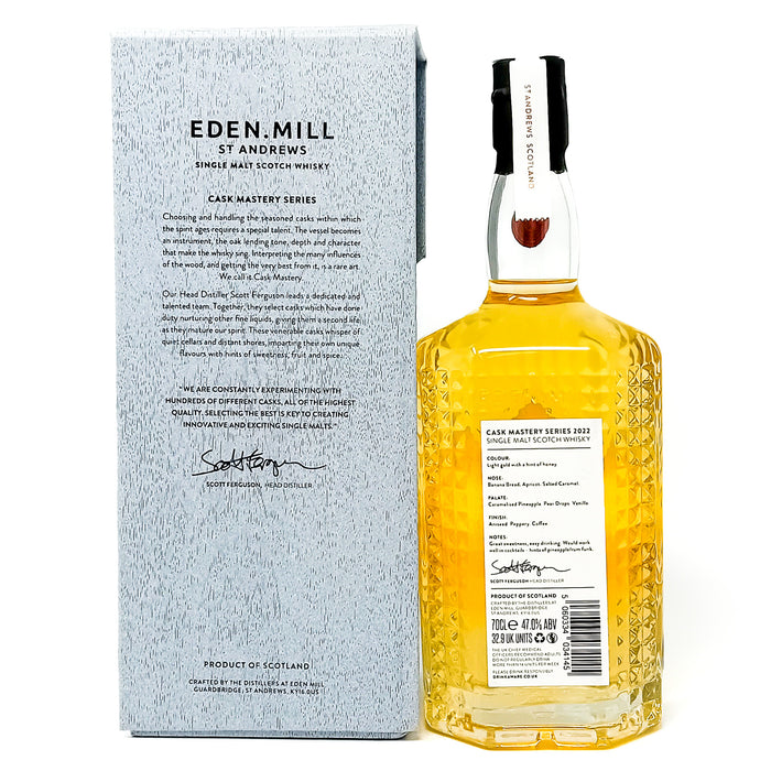 Eden Mill Rum Cask Matured Mystery Series 2022 Single Malt Scotch Whisky, 70cl, 47% ABV