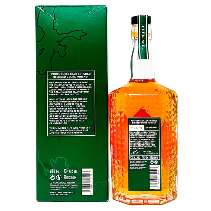 Eden Mill Celtic FC Lisbon Lions 1967 50th Anniversary Blended Whisky, 70cl, 43% ABV