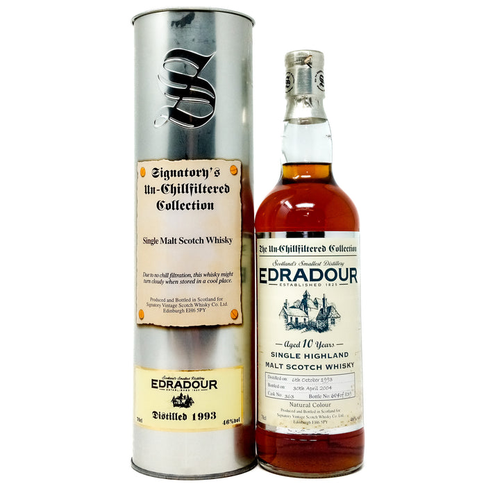 Edradour 1993 10 Year Old Signatory Vintage Single Malt Scotch Whisky, 70cl, 46% ABV