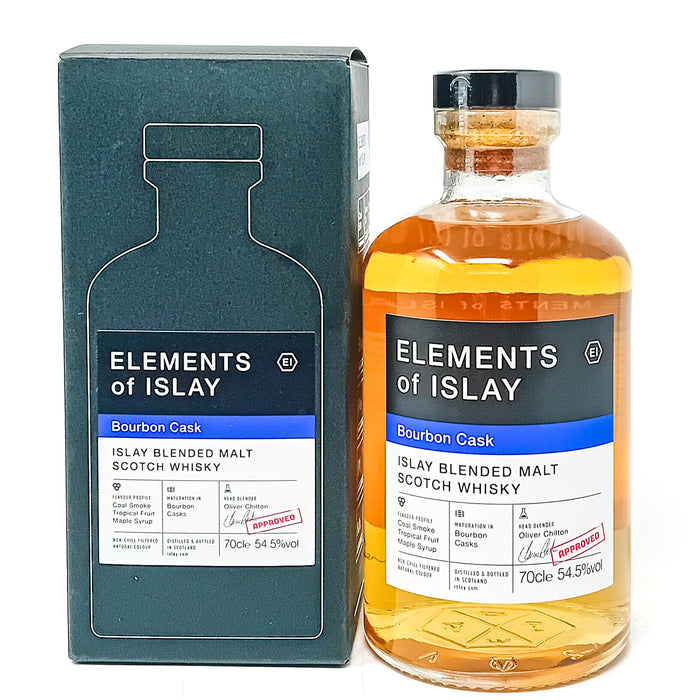 Elements of Islay Bourbon Cask Blended Malt Scotch Whisky, 70cl, 54.5% ABV