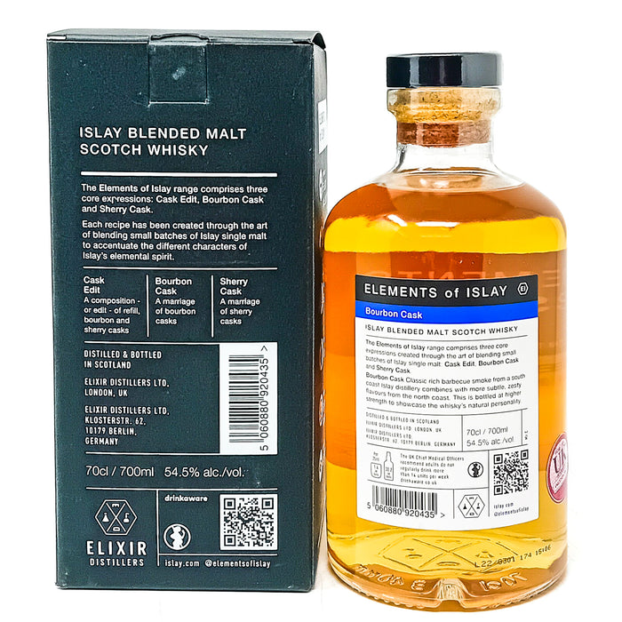 Elements of Islay Bourbon Cask Blended Malt Scotch Whisky, 70cl, 54.5% ABV