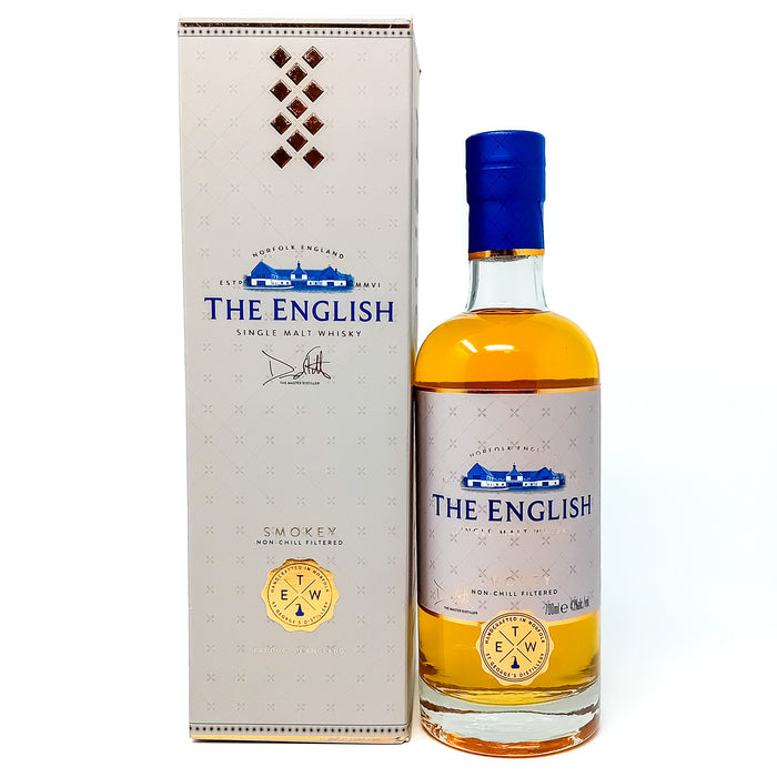 English Whisky Smokey Single Malt Whisky, 70cl, 43% ABV