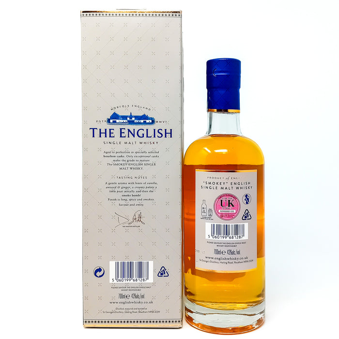 English Whisky Smokey Single Malt Whisky, 70cl, 43% ABV