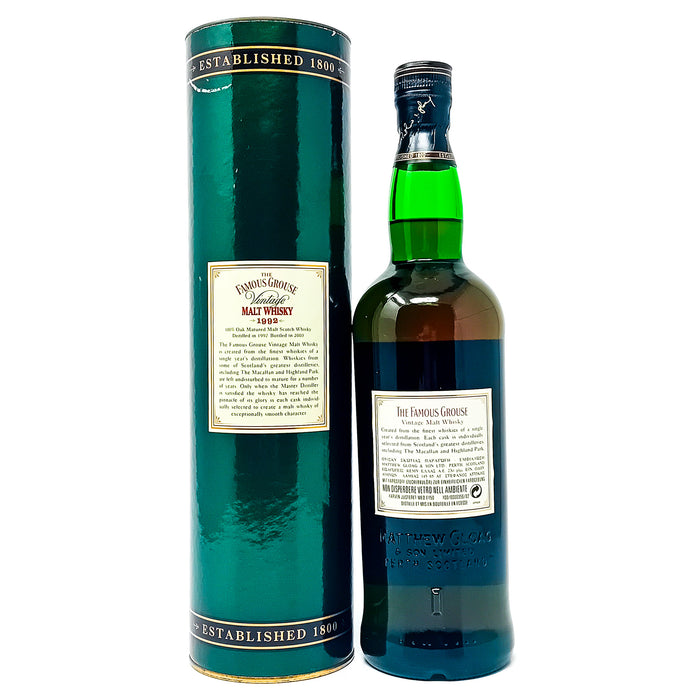 Famous Grouse 1992 Vintage Blended Malt Scotch Whisky, 70cl, 40% ABV