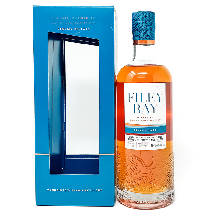 Filey Bay 2018 Distillery Open Weekend 2025 Cask #2021 Single Malt Scotch Whisky, 70cl, 53.4% ABV