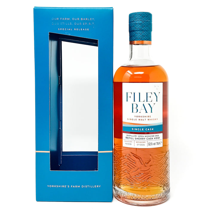 Filey Bay 2018 Distillery Open Weekend 2025 Cask #3121 Single Malt Scotch Whisky, 70cl, 52.5% ABV