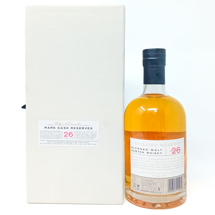 William Grant 26 Year Old Ghosted Reserve Blended Malt Scotch Whisky, 70cl, 42% ABV