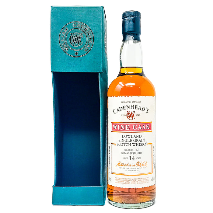 Girvan 2006 14 Year Old Cadenhead's Wine Cask Single Grain Scotch Whisky, 70cl, 54.6% ABV