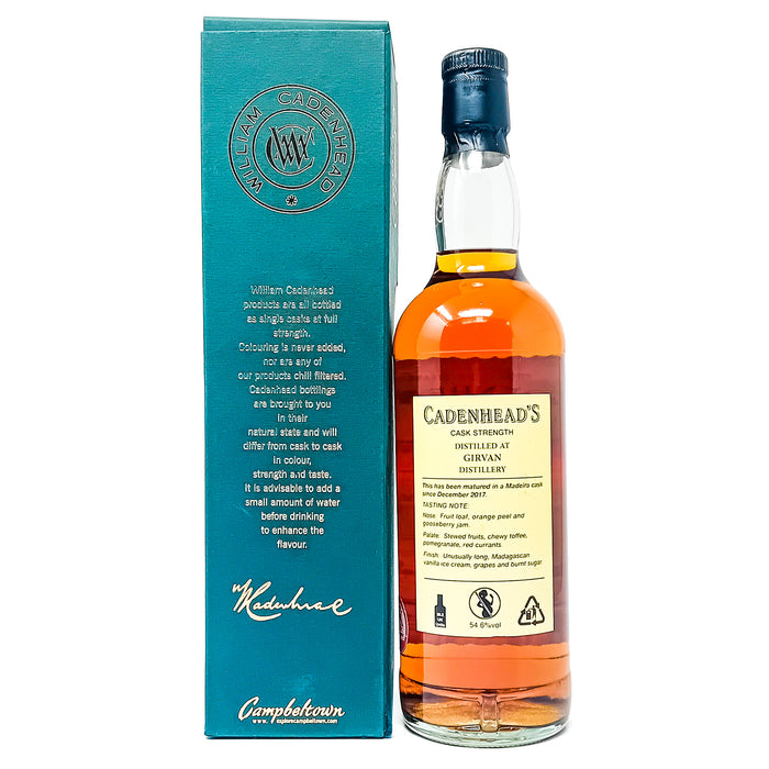 Girvan 2006 14 Year Old Cadenhead's Wine Cask Single Grain Scotch Whisky, 70cl, 54.6% ABV