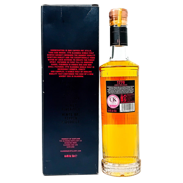 Glasgow 1770 Glasgow Single Malt 2019 Release Single Malt Scotch Whisky, 50cl, 46% ABV