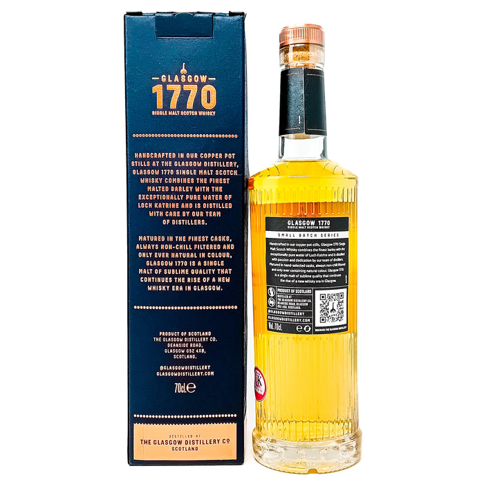 Glasgow '1770' 2018 Tequila Cask Finish Batch #01 Single Malt Scotch Whisky 70cl, 55% ABV