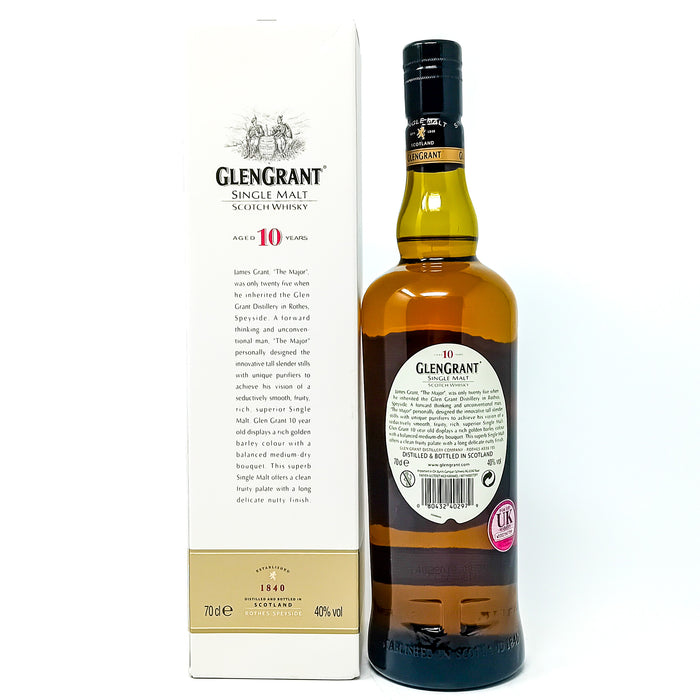 Glen Grant 10 Year Old Single Malt Scotch Whisky, 70cl, 40% ABV