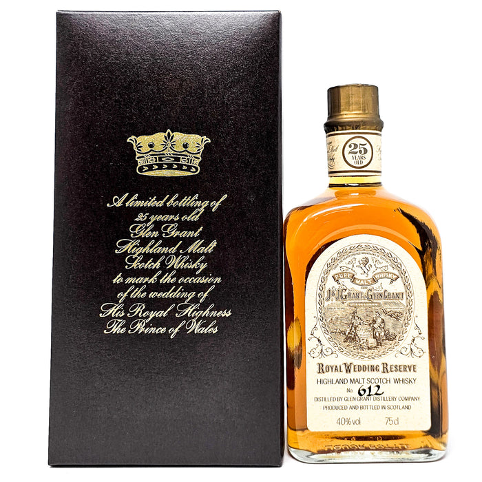 Glen Grant 25 Year Old Royal Wedding Reserve 1981 Single Malt Scotch Whisky, 75cl, 40% ABV