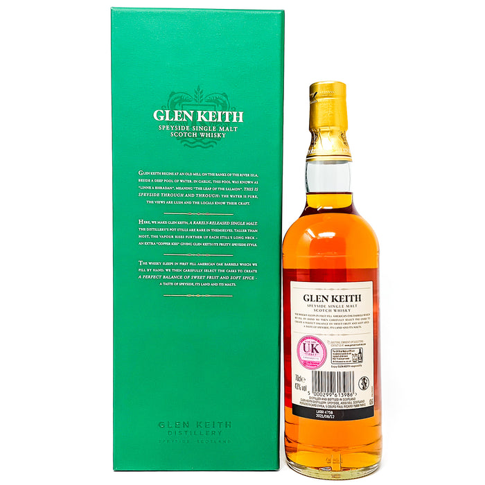 Glen Keith 28 Year Old Special Aged Release Single Malt Scotch Whisky, 70cl, 43% ABV