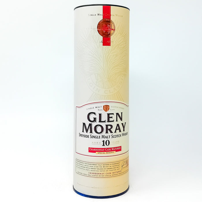 Glen Moray 10 Year Old Chardonnay Cask Matured Single Malt Scotch Whisky 70cl, 40% ABV