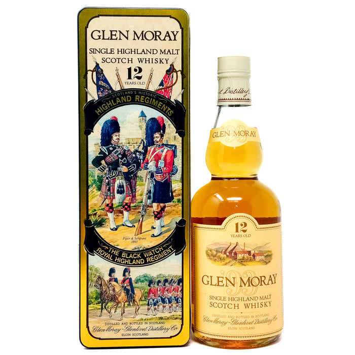Glen Moray 12 Year Old Black Watch Regiment Single Malt Scotch Whisky, 70cl, 40% ABV