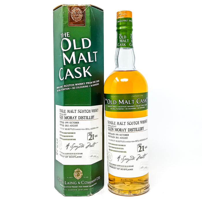 Glen Moray 1991 21 Year Old Douglas Laing Old Malt Cask Single Malt Scotch Whisky, 70cl, 50% ABV