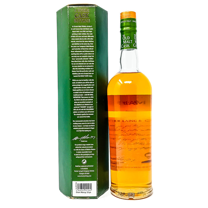 Glen Moray 1991 21 Year Old Douglas Laing Old Malt Cask Single Malt Scotch Whisky, 70cl, 50% ABV
