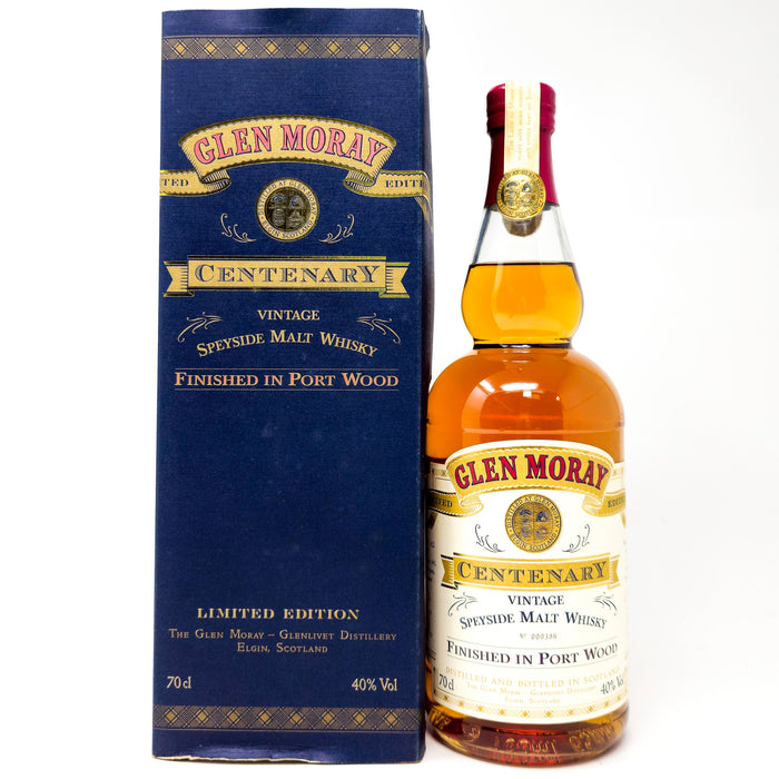 Glen Moray Centenary Port Wood Vintage Single Malt Scotch Whisky, 70cl, 40% ABV