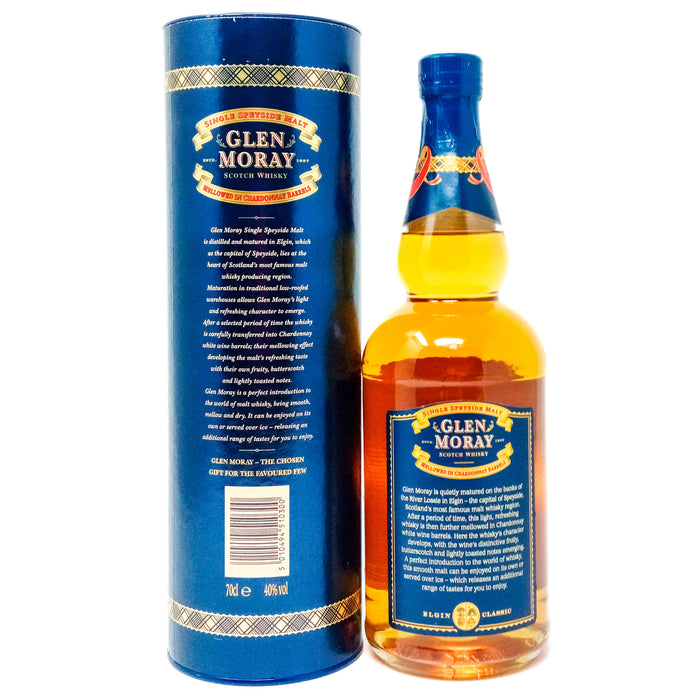 Glen Moray Chardonnay Finish Single Malt Scotch Whisky, 70cl, 40% ABV