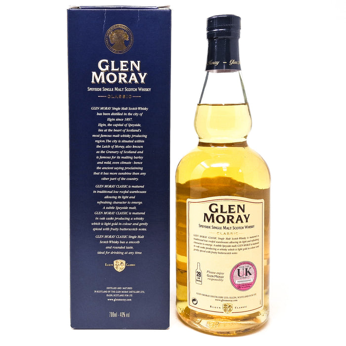 Glen Moray Classic Single Malt Scotch Whisky, 70cl, 40% ABV