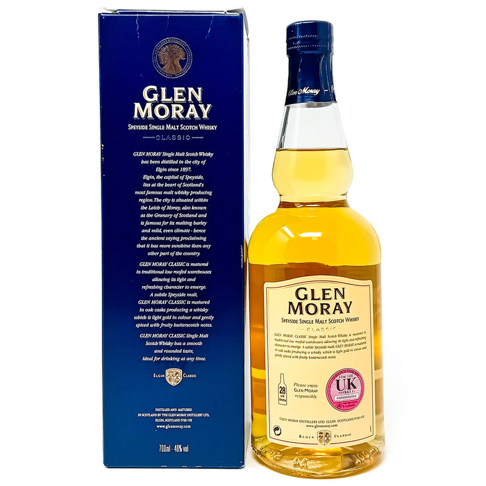 Glen Moray Classic Single Malt Scotch Whisky, 70cl, 40% ABV