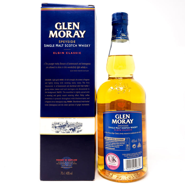Glen Moray Elgin Classic Single Malt Scotch Whisky, 70cl, 40% ABV
