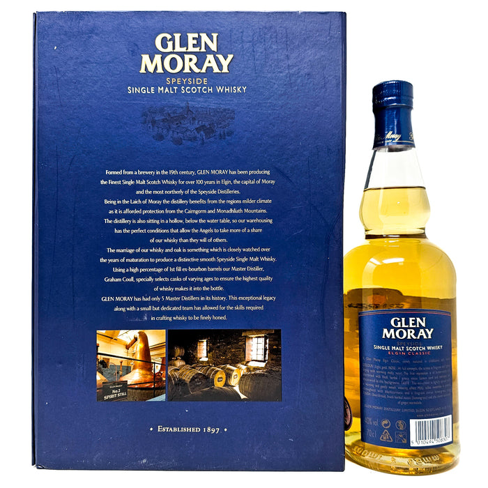 Glen Moray Elgin Classic Single Malt Whisky Gift Set, 70cl, 40% ABV