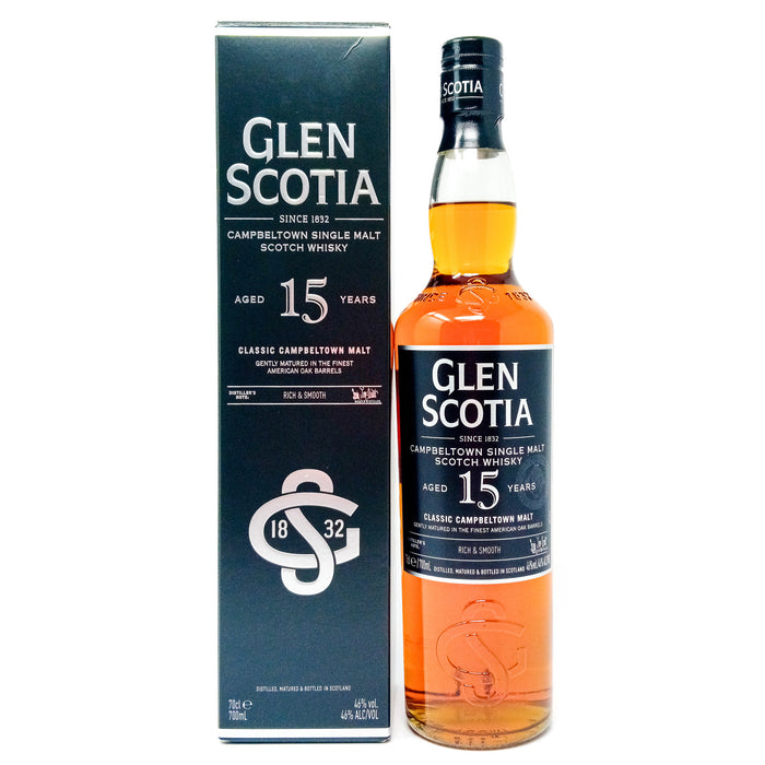 Glen Scotia 15 Year Old Single Malt Scotch Whisky, 70cl, 46% ABV