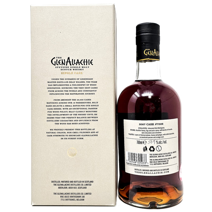 Glenallachie 2007 14 Year Old Single Cask #7328 Single Malt Scotch Whisky 70cl, 58.9% ABV