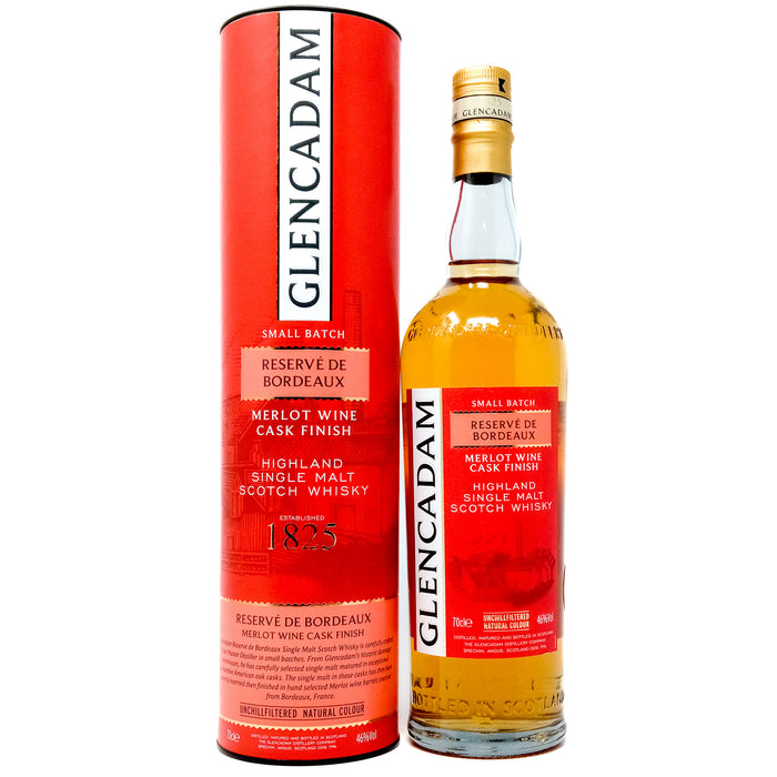 Glencadam Reserve de Bordeaux Single Malt Scotch Whisky, 70cl, 46% ABV