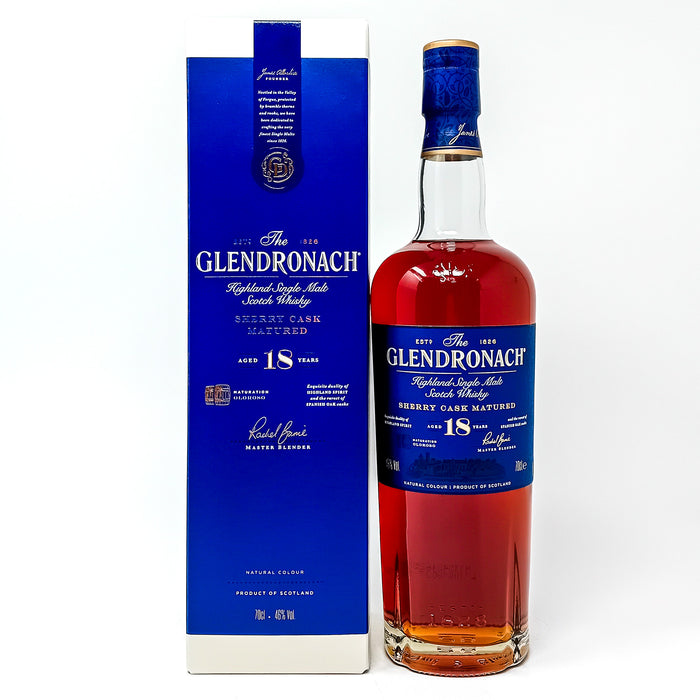 Glendronach 18 Year Old Sherry Cask Matured Single Malt Scotch Whisky, 70cl, 46% ABV