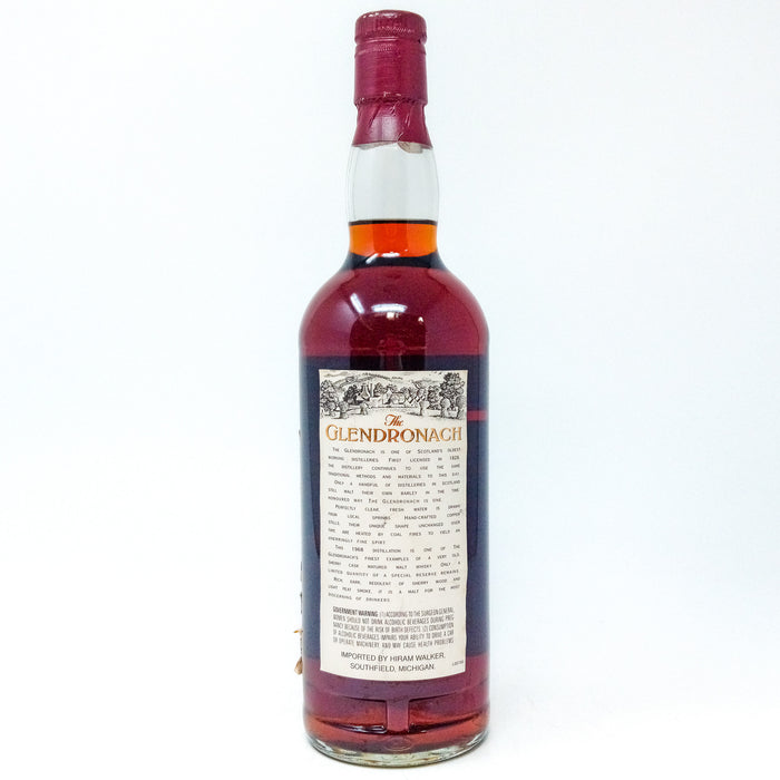 Glendronach 1968 Vintage 25 Year Old Single Malt Scotch Whisky, 75cl, 43% ABV