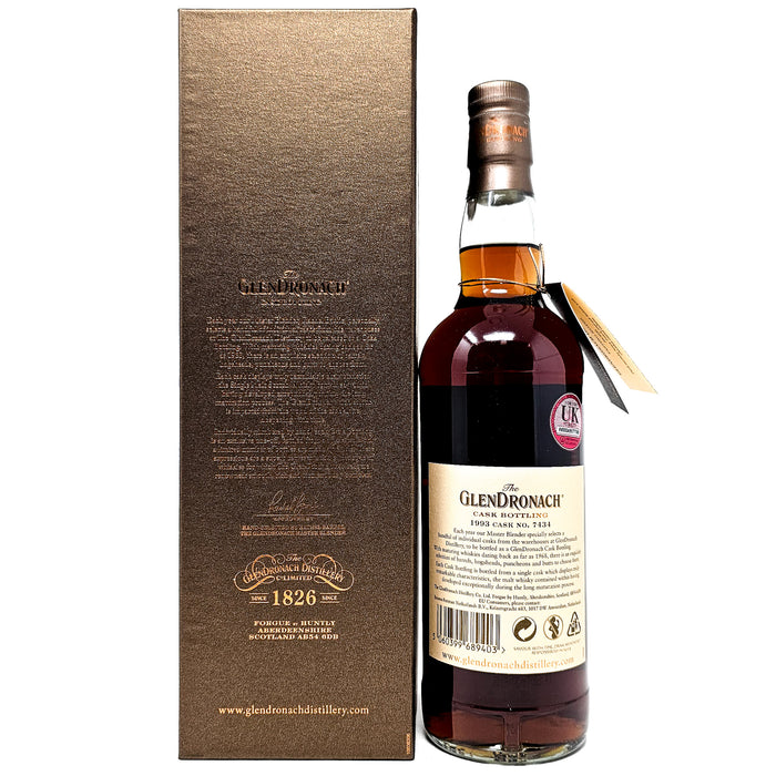 Glendronach 1993 26 Year Old Single Oloroso Puncheon #7434 Single Malt Scotch Whisky, 70cl, 54.2% ABV