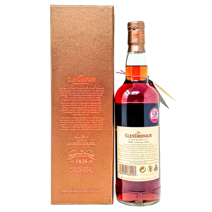 Glendronach 1993 26 Year Old Single Oloroso Puncheon #7434 Single Malt Scotch Whisky, 70cl, 54.2% ABV