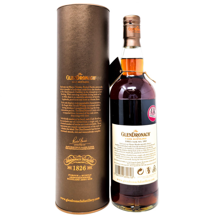 Glendronach 1992 27 Year Old Single Cask #182 Single Malt Scotch Whisky, 70cl, 49.5% ABV