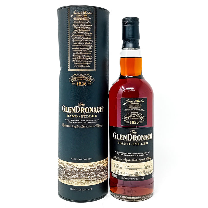 Glendronach 2011 Hand Filled Cask #250-913 Single Malt Scotch Whisky, 70cl, 58.5% ABV