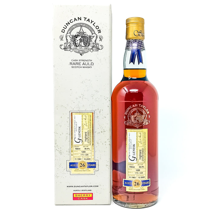 Glenesk 1983 26 Year Old Duncan Taylor Rare Auld Single Malt Scotch Whisky, 70cl, 56.4% ABV