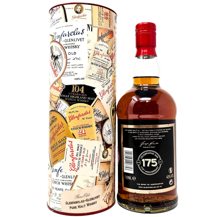 Glenfarclas 175th Anniversary Single Malt Scotch Whisky, 70cl, 46% ABV